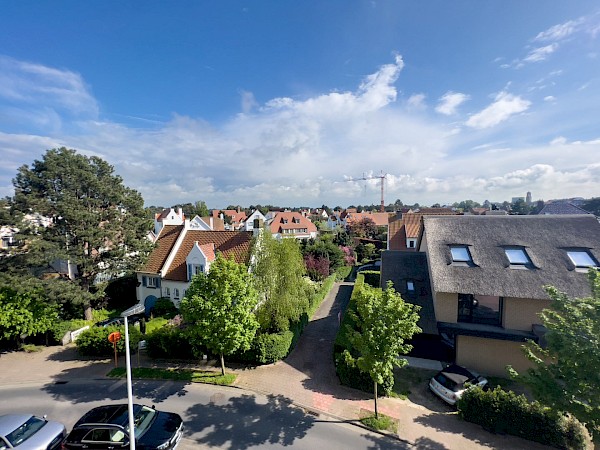 Prachtig gerenoveerde studio met zonnig terras en mooi groen zicht.