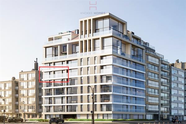 Nieuwbouw 3 slaapkamer appartement met prachtig zijdelings zeezicht in Knokke