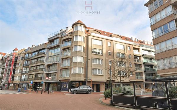 Gezellig 1 slaapkamerappartement met open zicht in de Koningslaan, vlakbij het Rubensplein te Knokke.