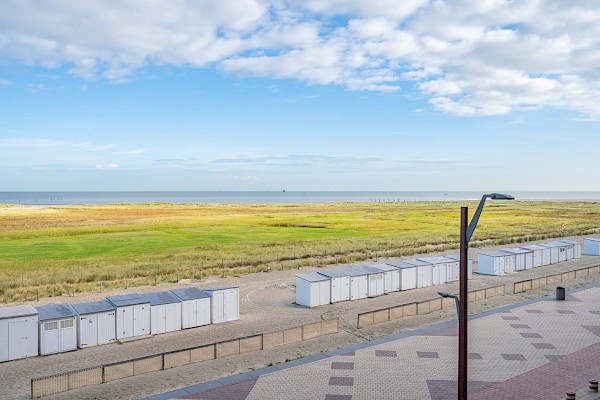 Aangenaam appartement met 2 slaapkamers met open zicht op de baai van Heist.